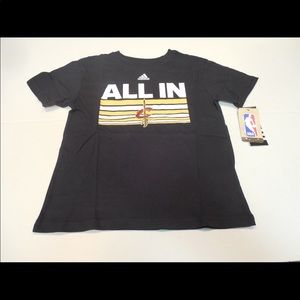 Adidas Cleveland Cavaliers T Shirt kids L-7. NWT